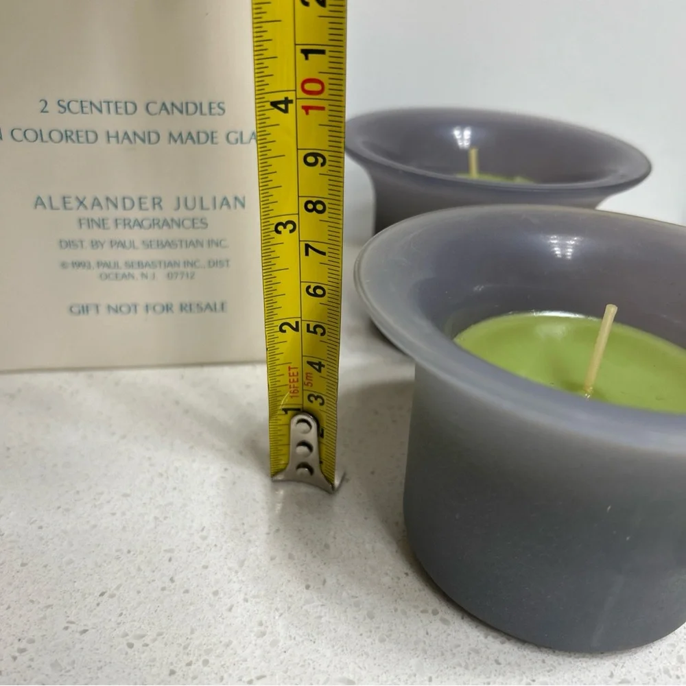 Alexander Julian Womenswear Candle Set RARE 1993